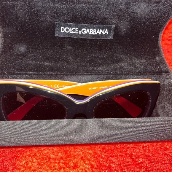 Dolce & Gabbana Black, Royal Blue and Red Sunglasses. - Picture 2 of 6